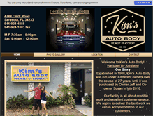 Tablet Screenshot of kimsautobodysarasota.com